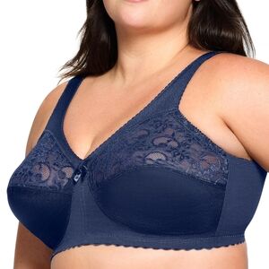 NWOT Glamorise Navy Lace Bra